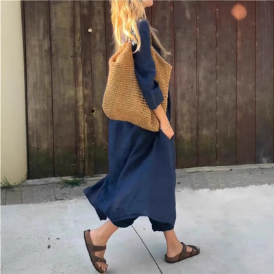 ABEERA | 2 PIECE SET WITH LOOSE POCKETS AND V NECK