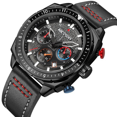 Waterproof Luxury Sports Quartz Watch with Chronograph