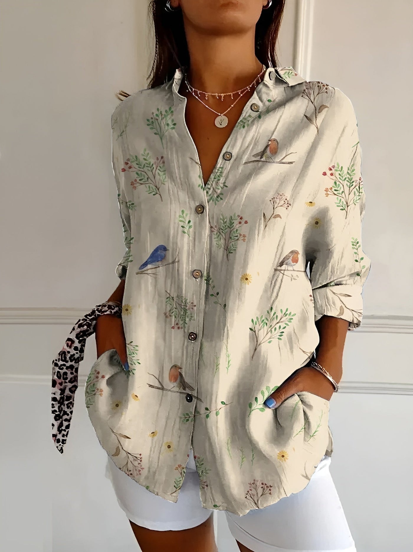Amara™ - Easy Chic Button-Up Shirt