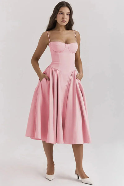 Emma - Waist-Enhancing Midi Dress